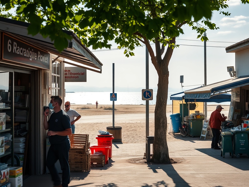 Logo Darłowskiej Lokalnej Grupy Rybackiej z informacją o naborach wniosków o dofinansowanie